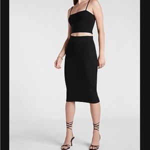 Express Knit Ribbed Pencil Skirt